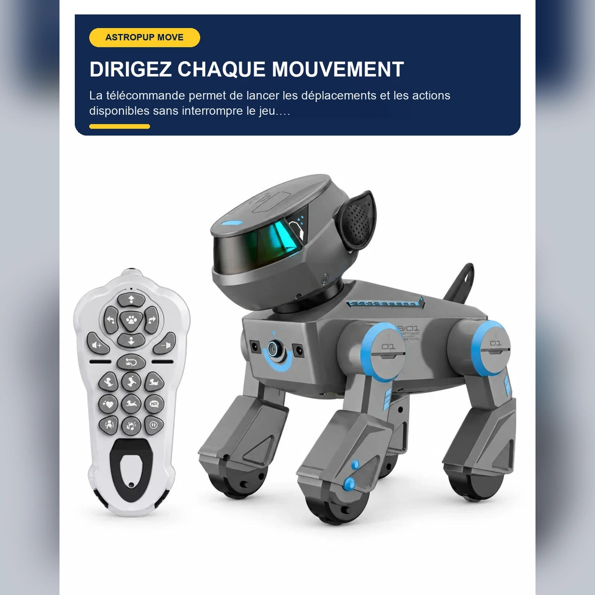 Chien robot télécommandé – AstroPup Move — fonctionnalité 1
