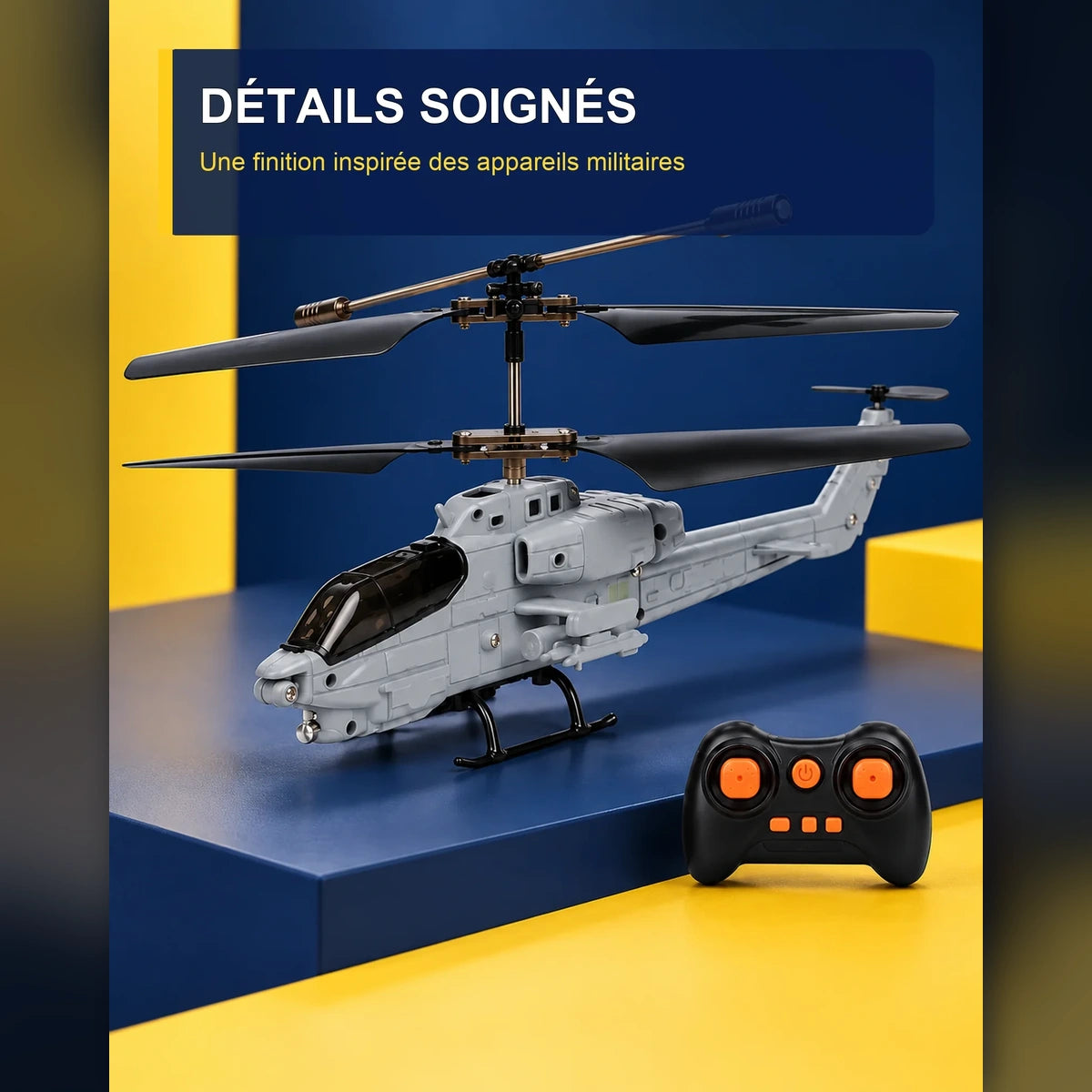Hélicoptère télécommandé militaire – Cobra Strike H8 — fonctionnalité 2