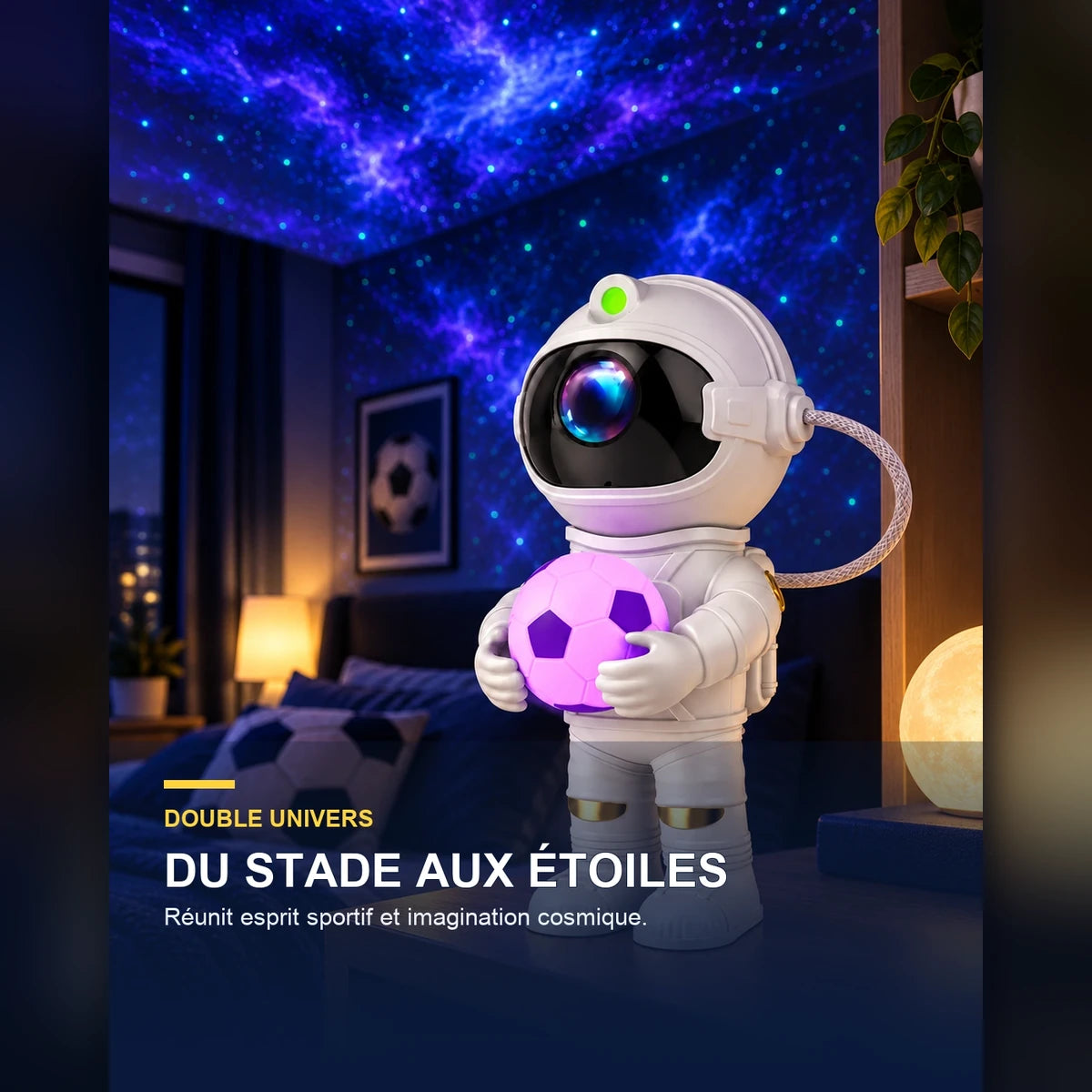 Projecteur ciel étoilé football – Goalaxy — fonctionnalité 2