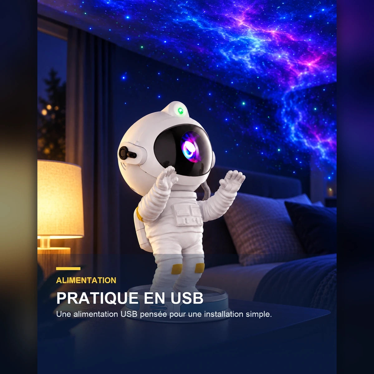 Projecteur ciel étoilé avec minuterie – LunaPilot — fonctionnalité 2
