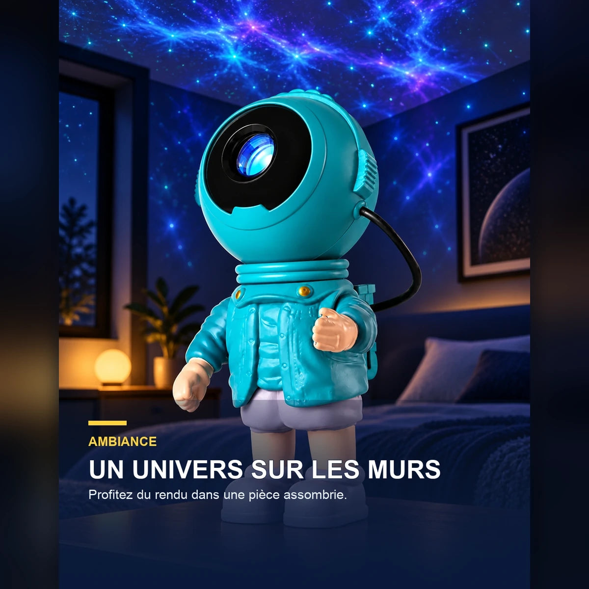 Projecteur ciel étoilé à motifs – CosmoMint — fonctionnalité 1