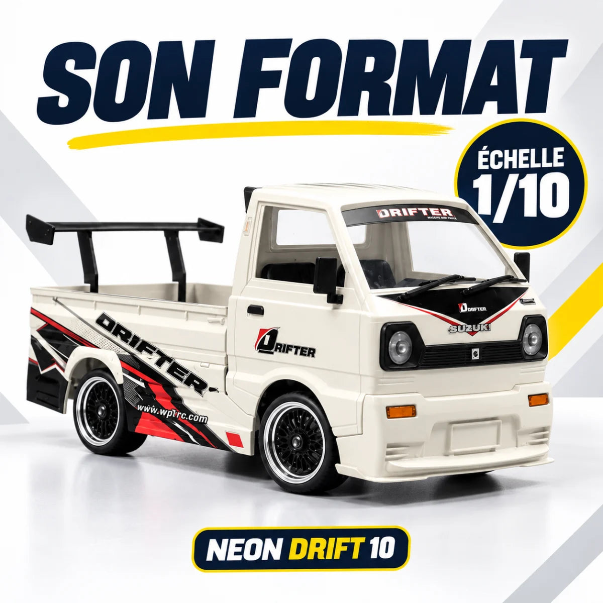Le format de Neon Drift 10, échelle 1/10