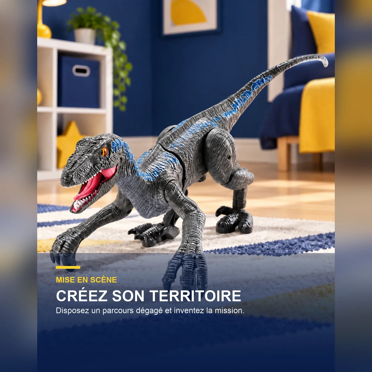 Vélociraptor télécommandé 44 cm – Raptor Strike 44 — fonctionnalité 2
