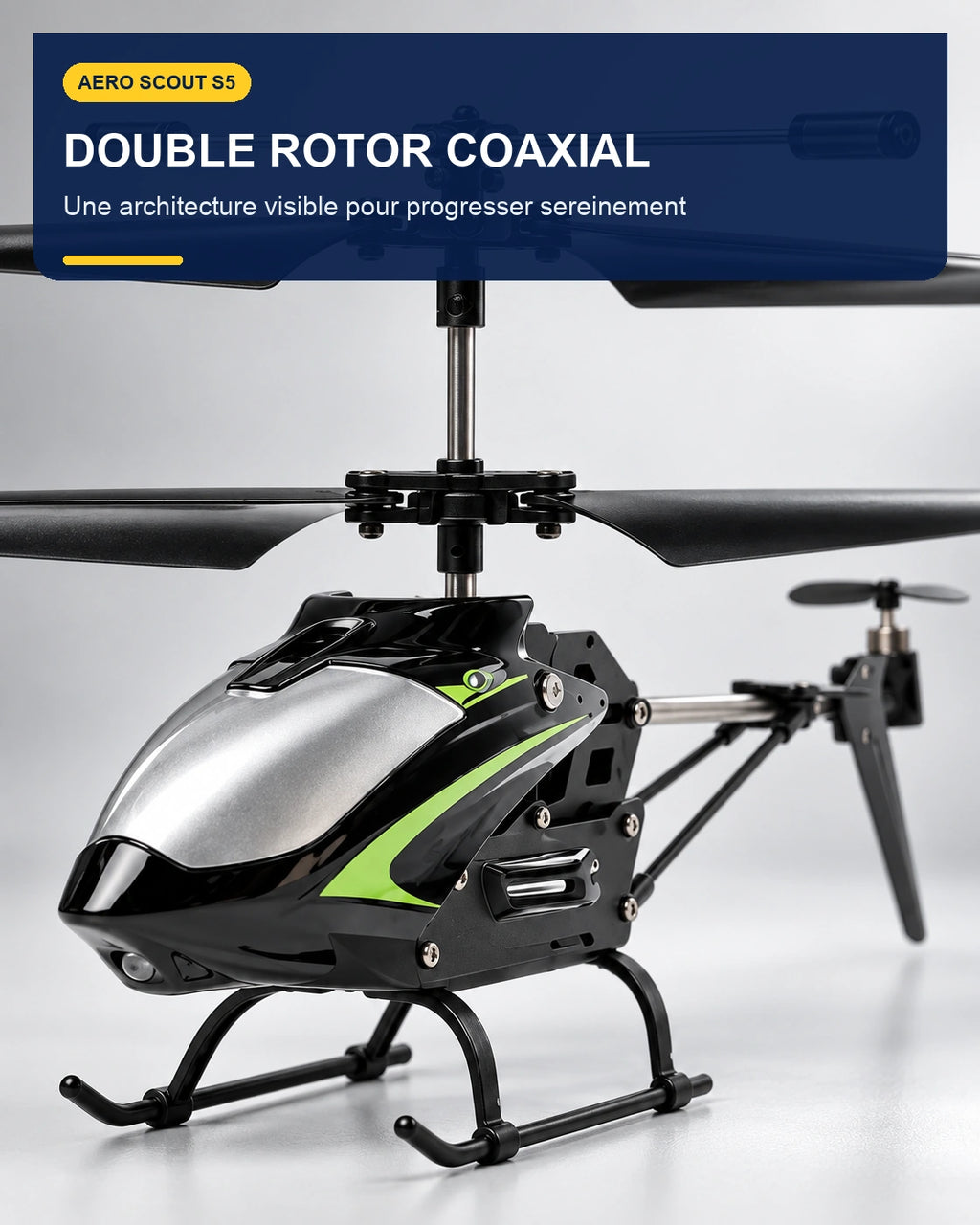 Aero Scout S5 – détail du double rotor – Gift Mello