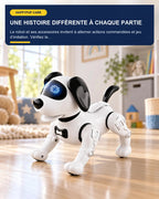 Chien robot interactif avec accessoires – HappyPup Care – fonctionnalité 5 – Gift Mello