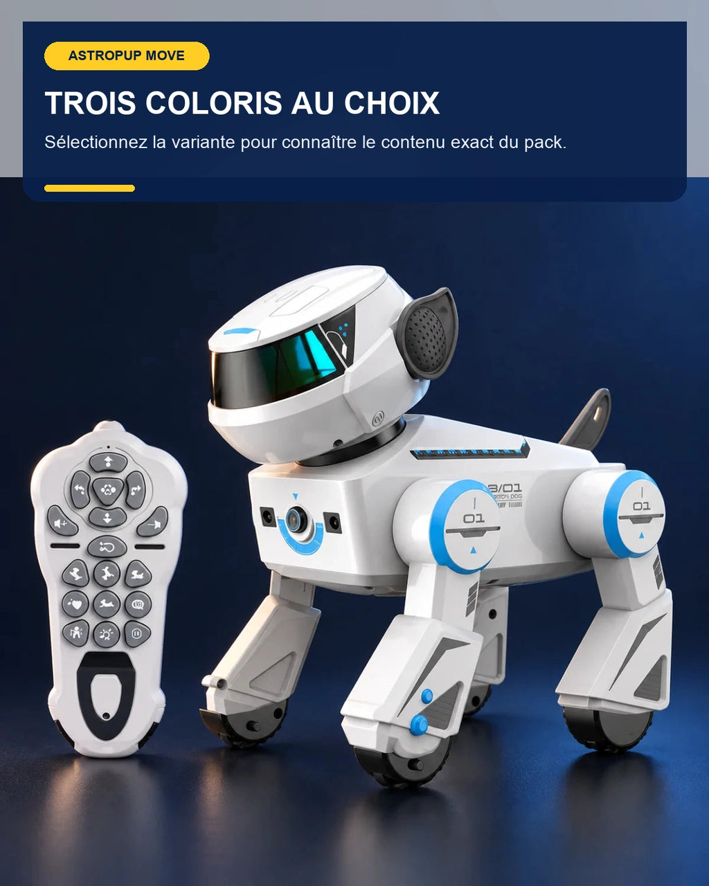 Chien robot télécommandé – AstroPup Move – fonctionnalité 3 – Gift Mello