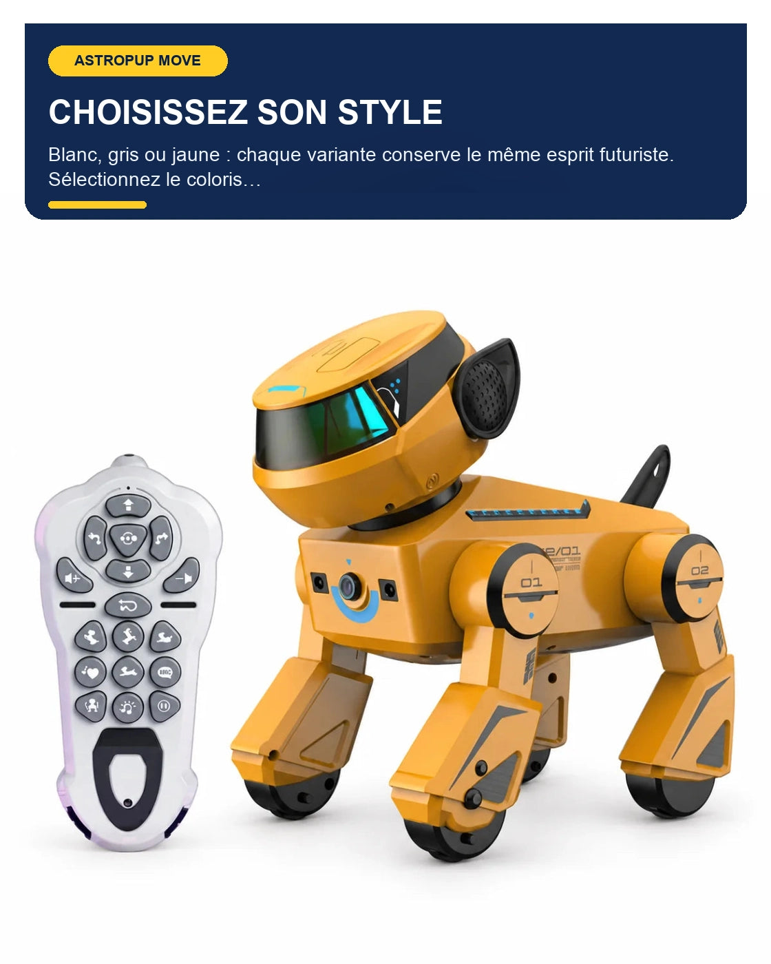Chien robot télécommandé – AstroPup Move – fonctionnalité 5 – Gift Mello