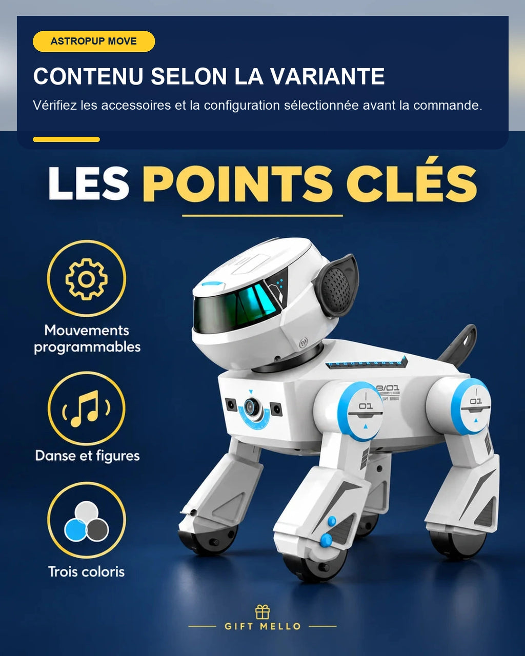 Chien robot télécommandé – AstroPup Move – fonctionnalité 6 – Gift Mello