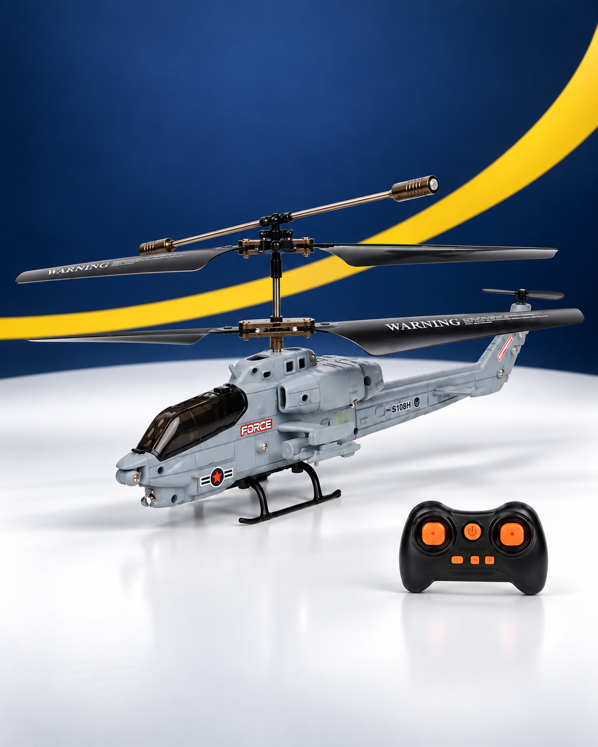 Hélicoptère télécommandé militaire – Cobra Strike H8 – vue principale – Gift Mello