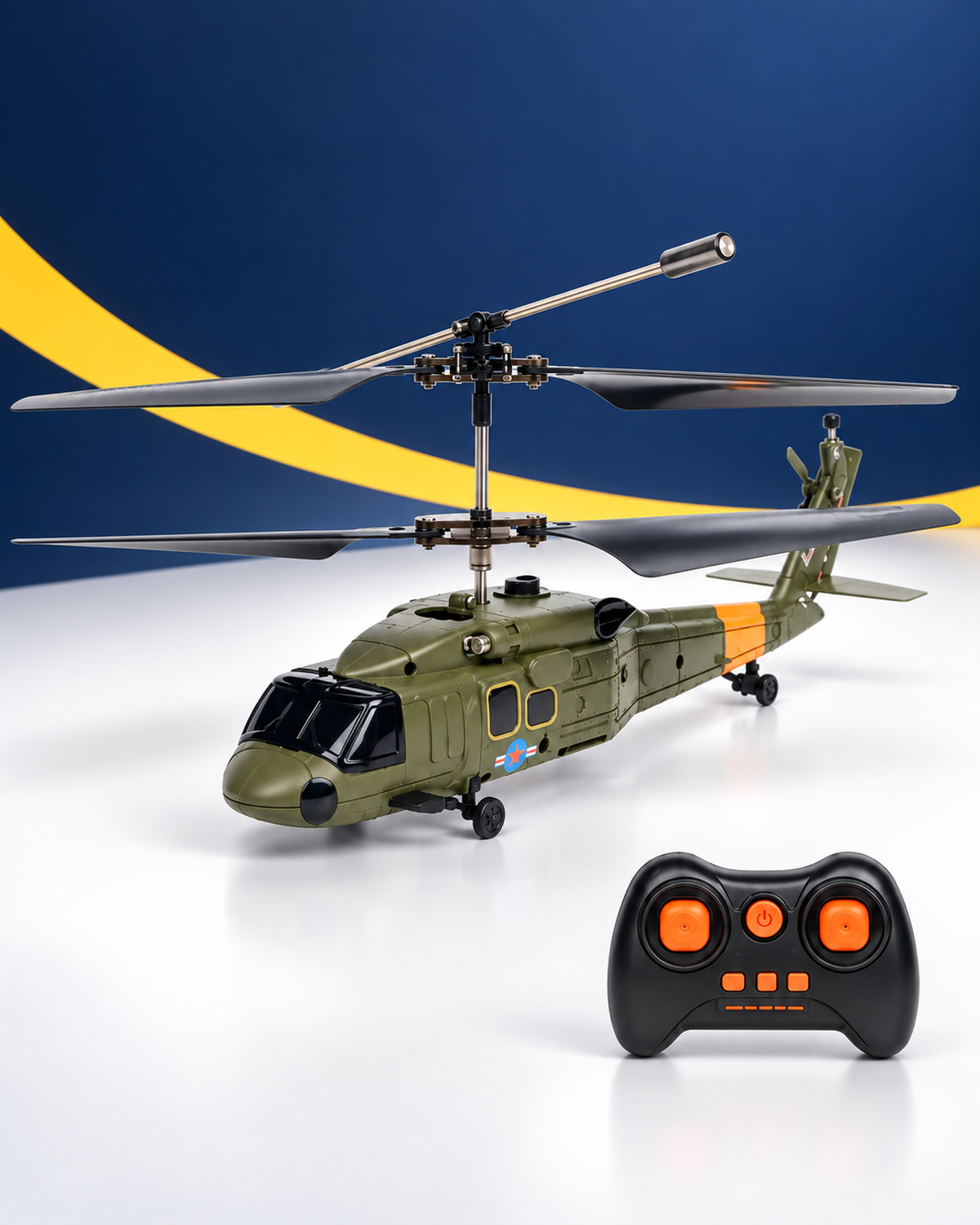 Hélicoptère télécommandé militaire – Desert Hawk H2 – vue principale – Gift Mello