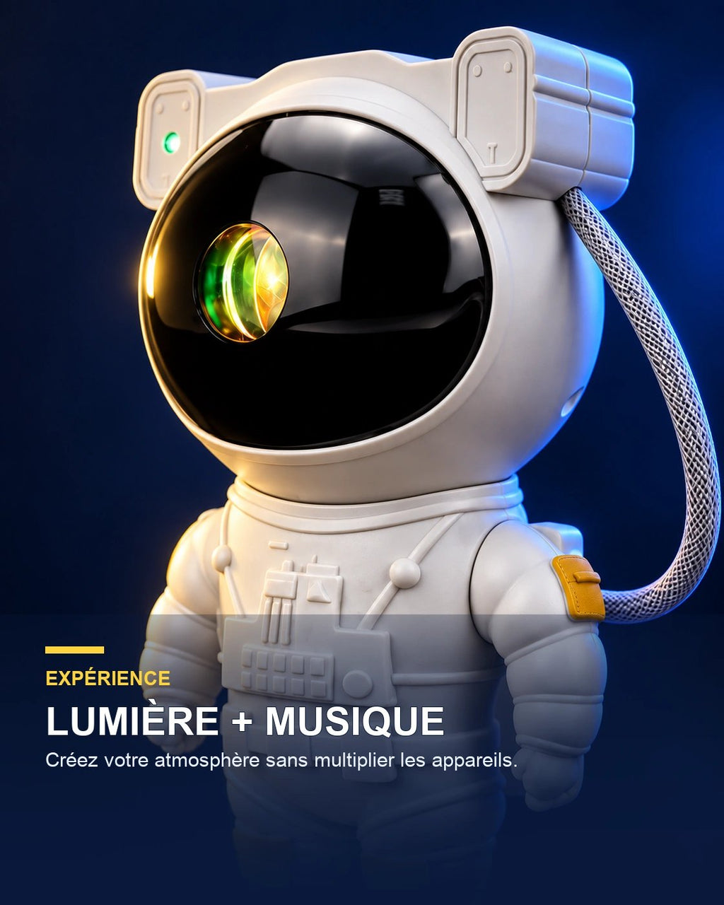 Projecteur ciel étoilé Bluetooth – AstroBeat — design — Gift Mello