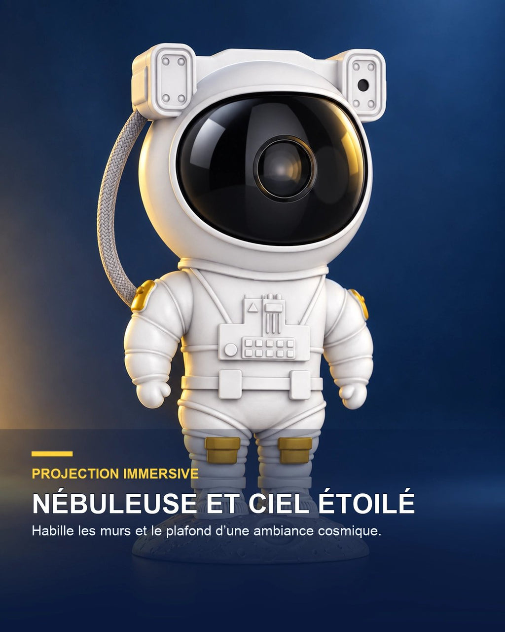Projecteur ciel étoilé astronaute – Nova Nomad — bénéfice principal — Gift Mello