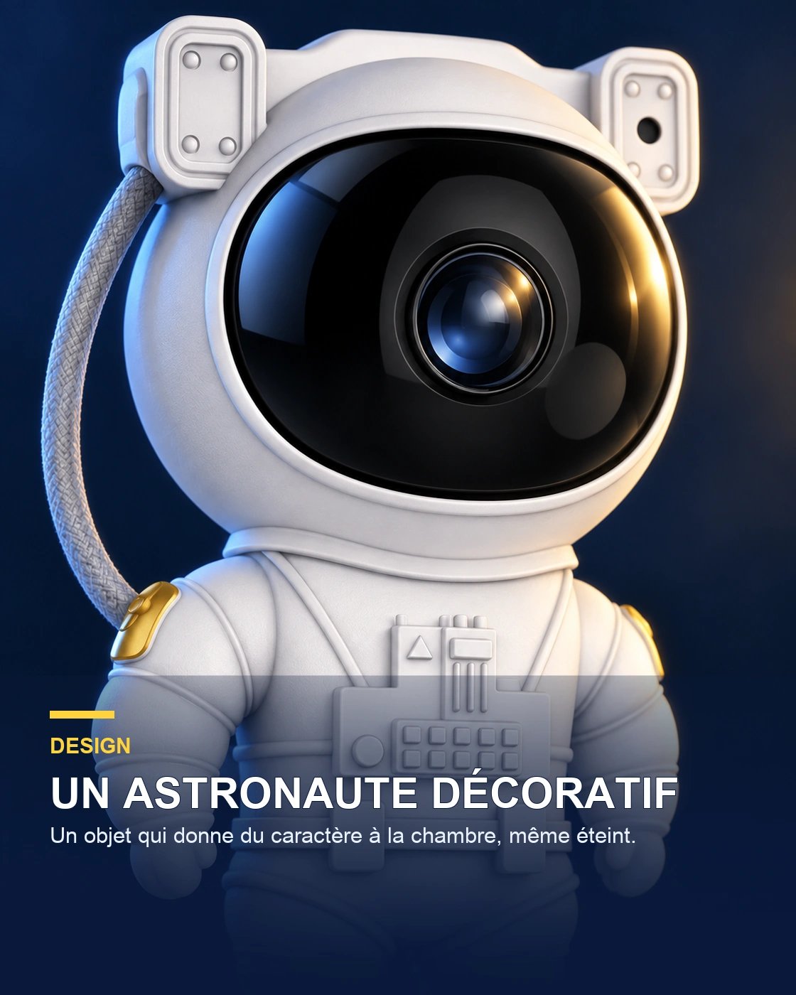 Projecteur ciel étoilé astronaute – Nova Nomad — design — Gift Mello