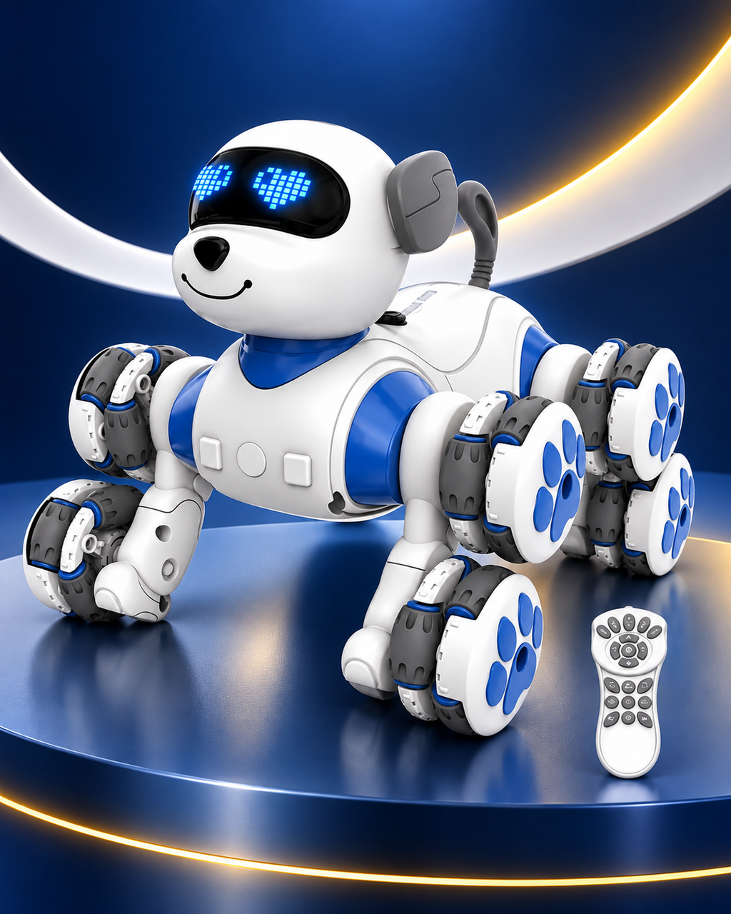 Chien robot télécommandé 8 roues – RoverPup X8 – vue principale – Gift Mello