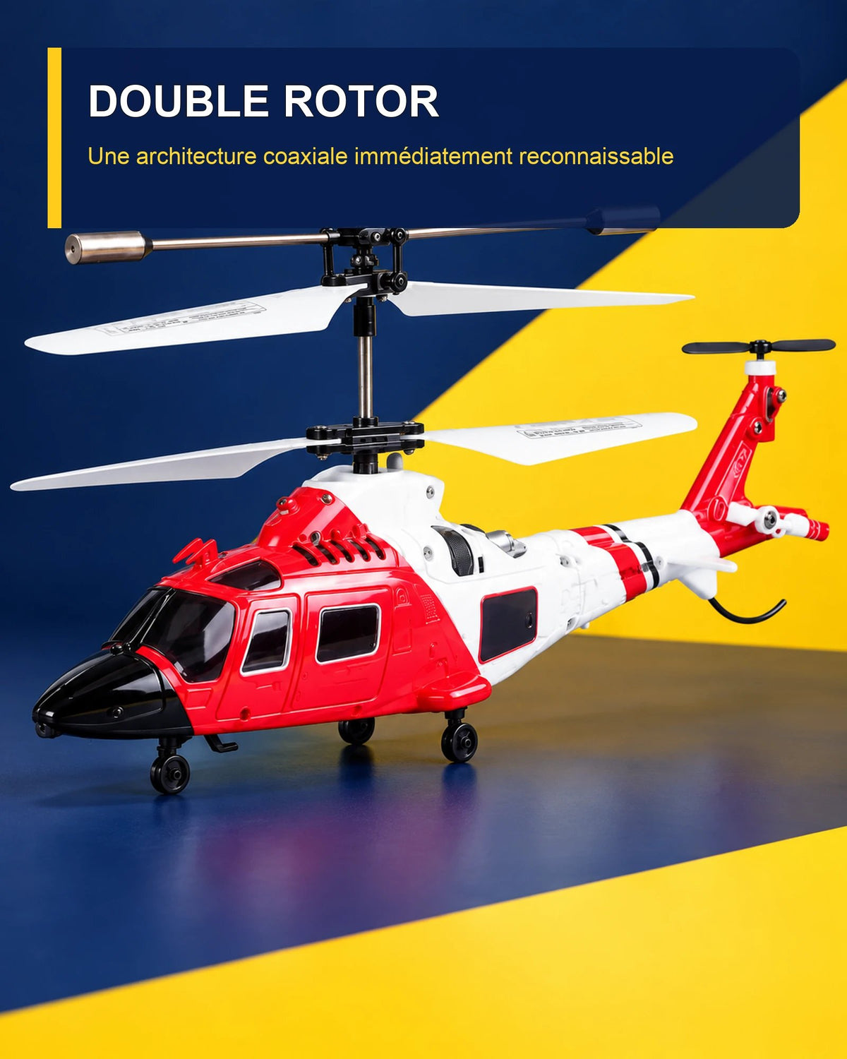 Hélicoptère télécommandé de secours – Coast Rescue G11 – vue détaillée – Gift Mello