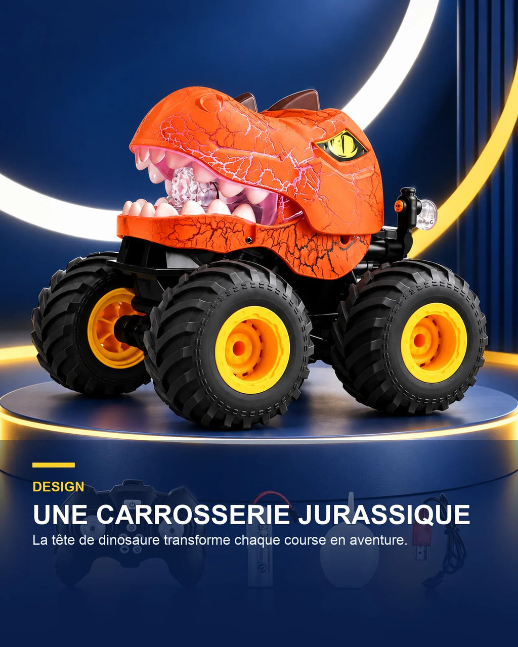 Voiture dinosaure télécommandée – DinoDash One — bénéfice principal — Gift Mello