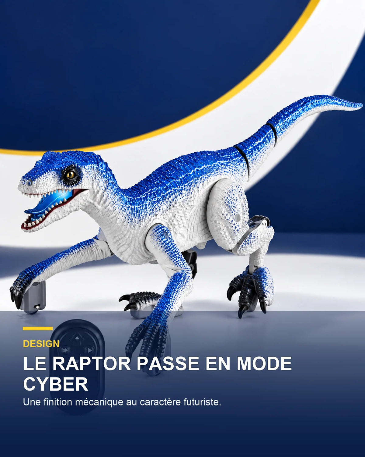 Dinosaure robot télécommandé – CyberRex Motion — bénéfice principal — Gift Mello