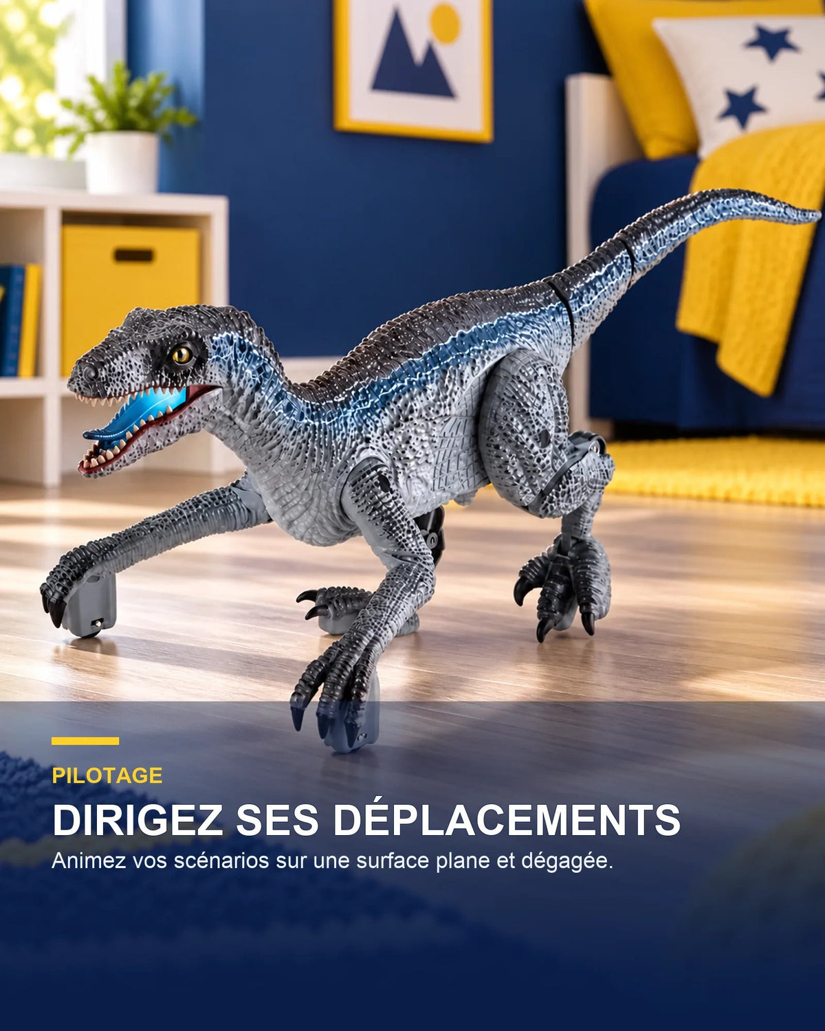 Dinosaure robot télécommandé – CyberRex Motion — pilotage — Gift Mello