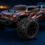 MJX Hyper Go 16210 — voiture RC tout-terrain 1/16 — gros plan de la carrosserie et des pneus — Gift Mello