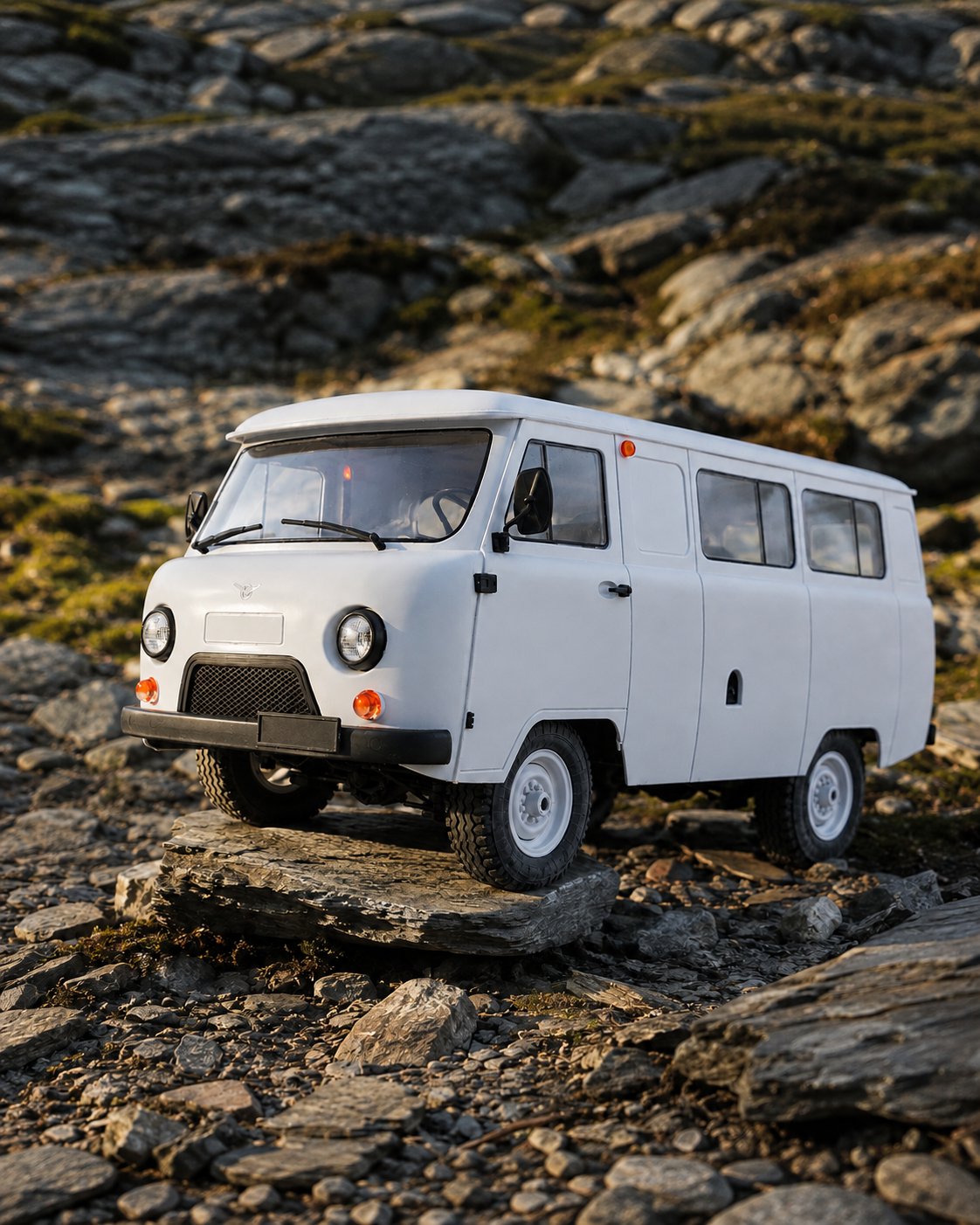 Voiture télécommandée crawler 1/12 – Retro Trail 12 — scene — Gift Mello