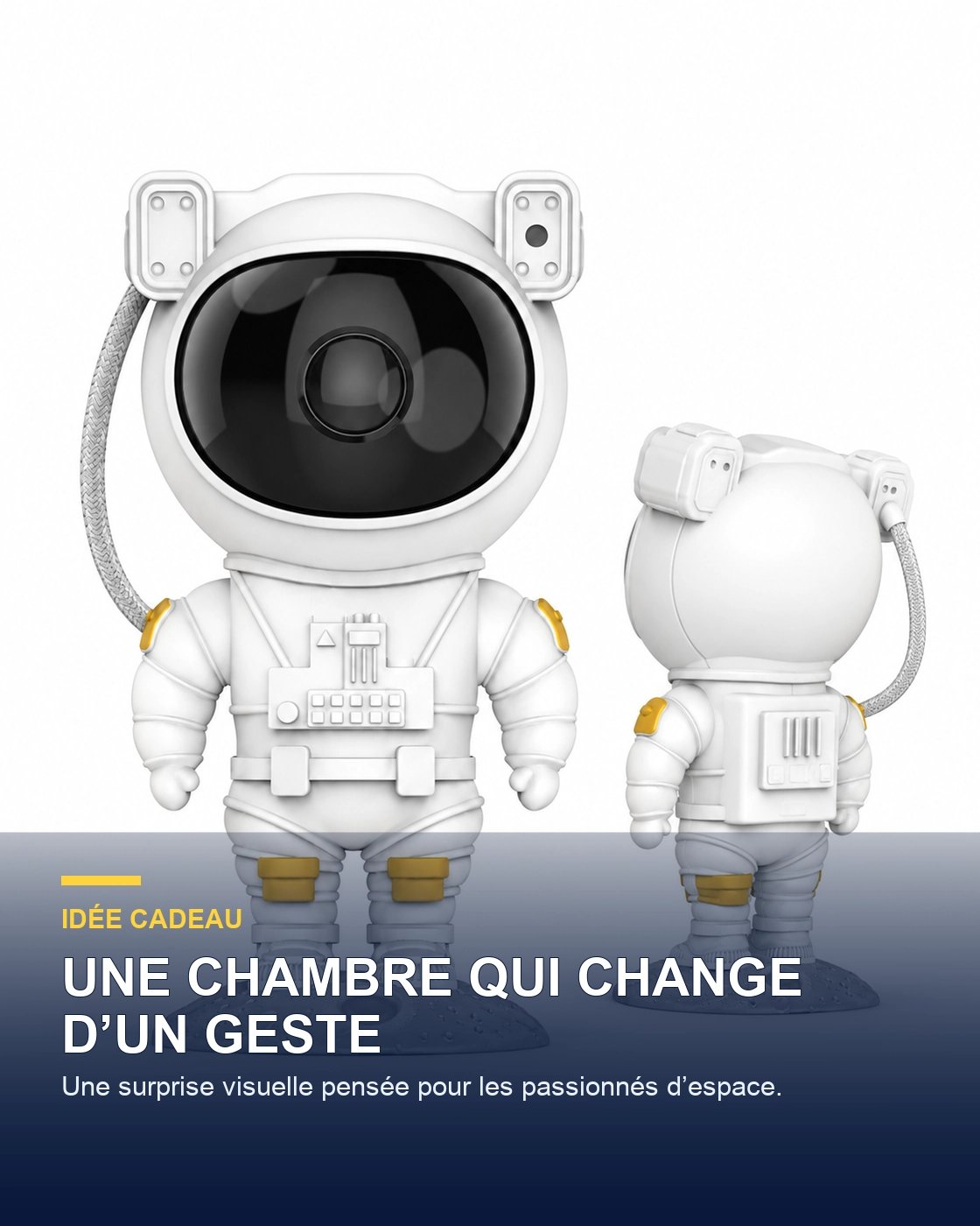 Projecteur ciel étoilé astronaute – Nova Nomad — idée cadeau — Gift Mello