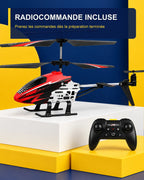 Hélicoptère télécommandé lumineux – Neon Flight J9 – angle arrière – Gift Mello