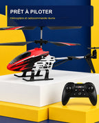Hélicoptère télécommandé lumineux – Neon Flight J9 – contenu du pack – Gift Mello