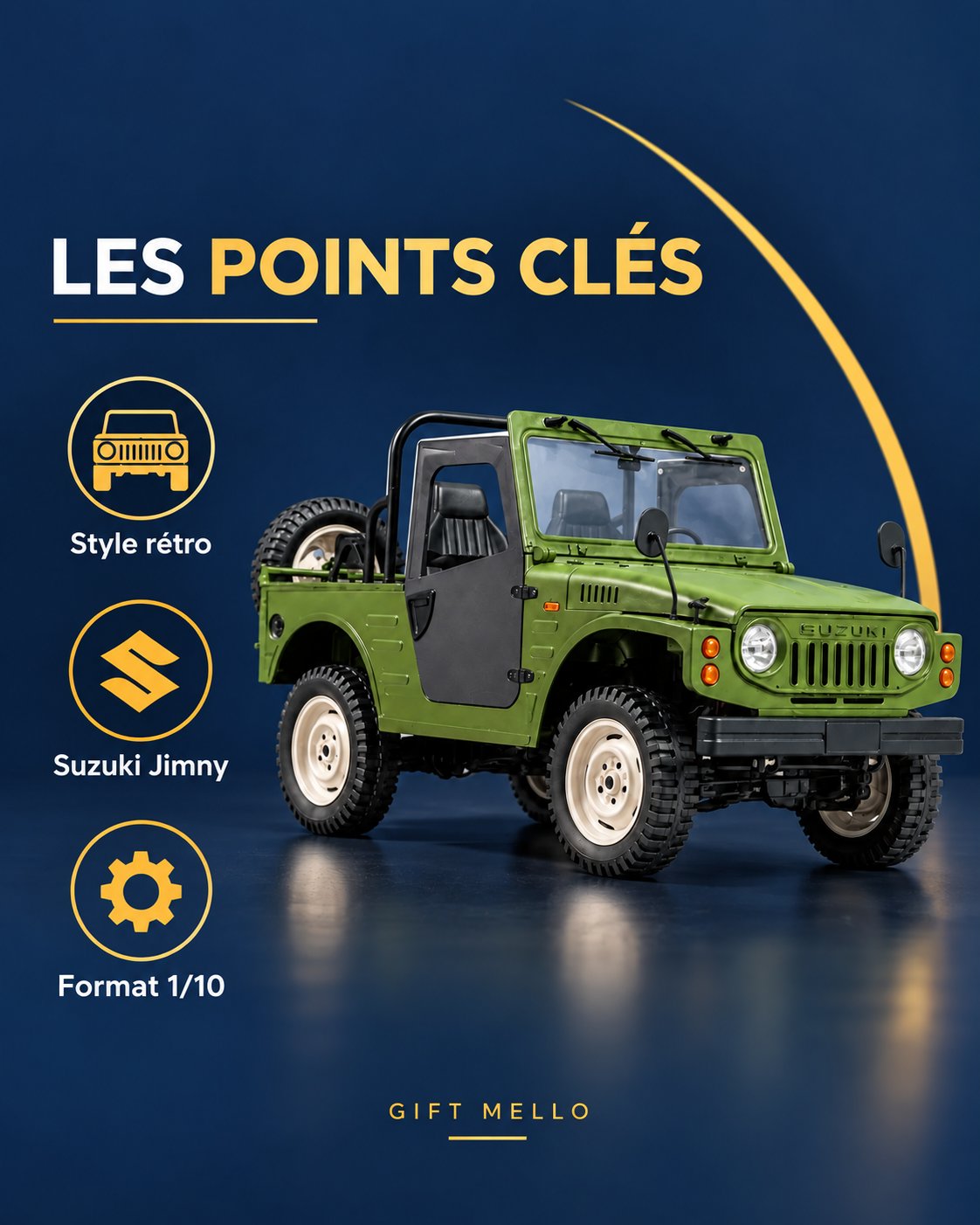 Voiture télécommandée crawler 1/10 – Summit Scout 10 — caracteristiques — Gift Mello