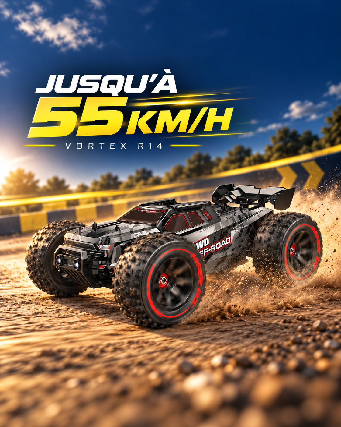 Voiture télécommandée tout-terrain 1/14 – Vortex R14 — speed — Gift Mello