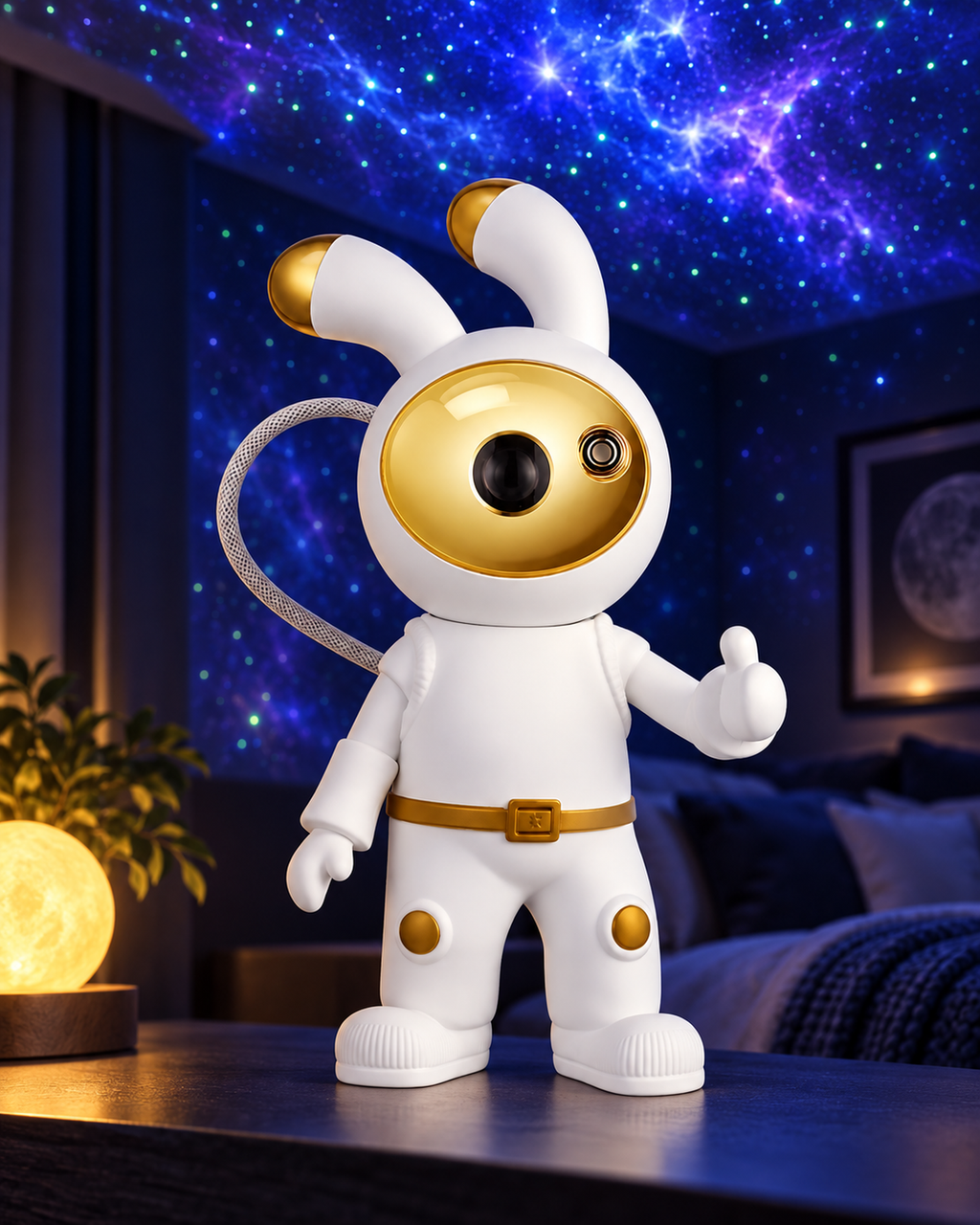 Projecteur ciel étoilé lapin – MoonBunny – vue principale – Gift Mello