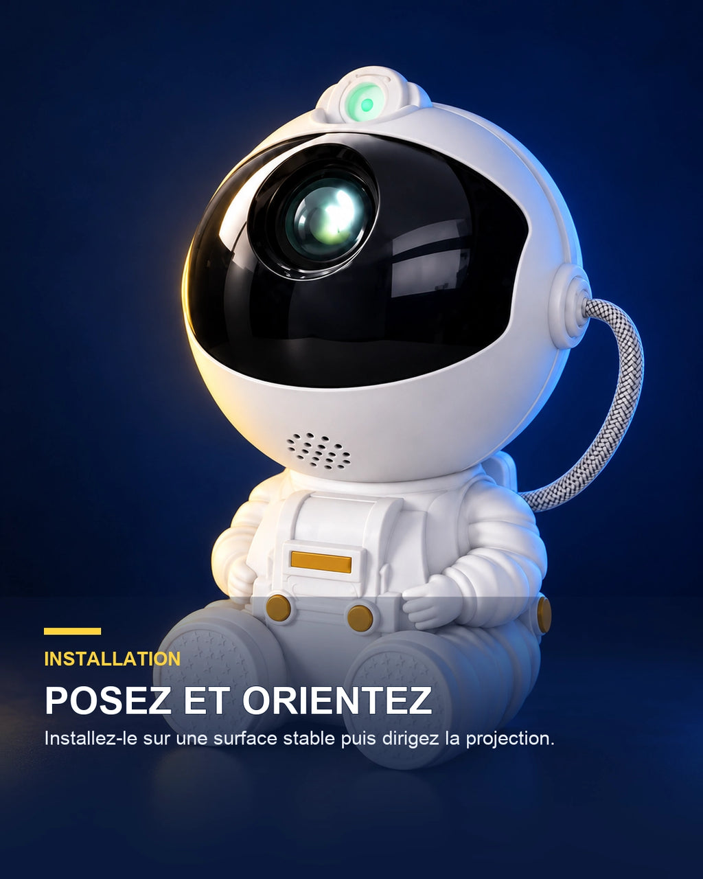 Projecteur ciel étoilé 8 modes – Nebula Eight — mise en place — Gift Mello