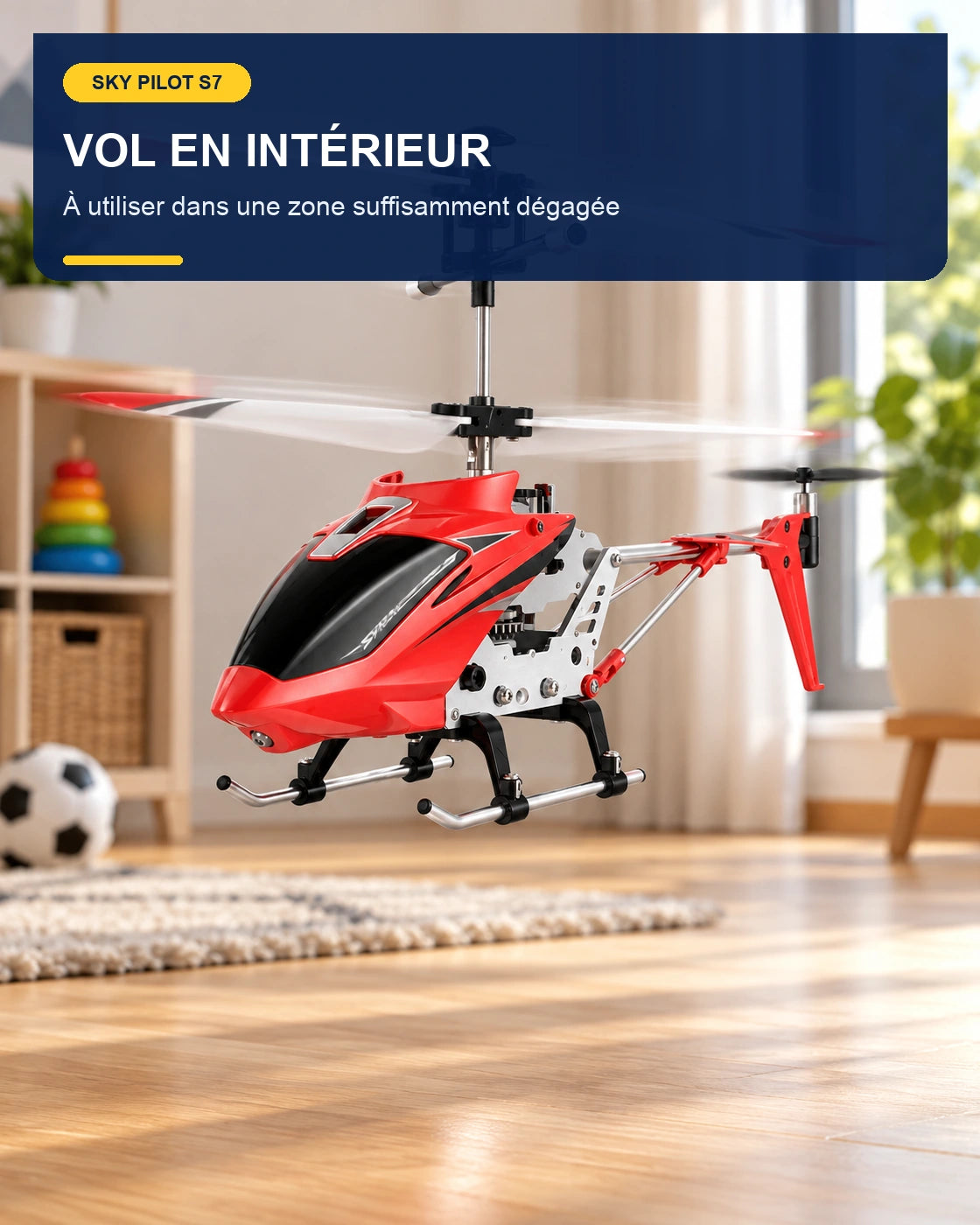 Sky Pilot S7 – vol en intérieur – Gift Mello