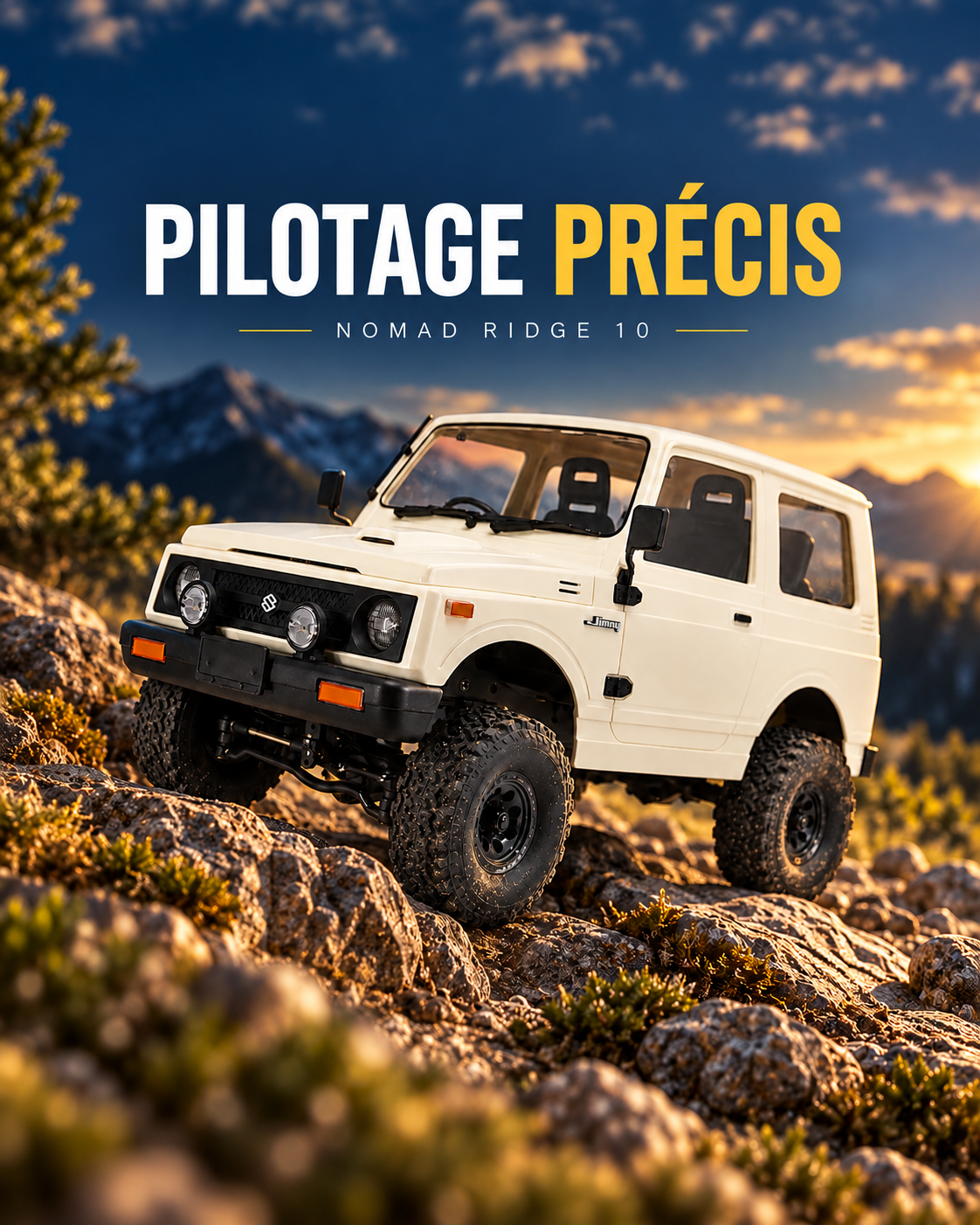 Voiture télécommandée crawler 1/10 – Nomad Ridge 10 — speed — Gift Mello