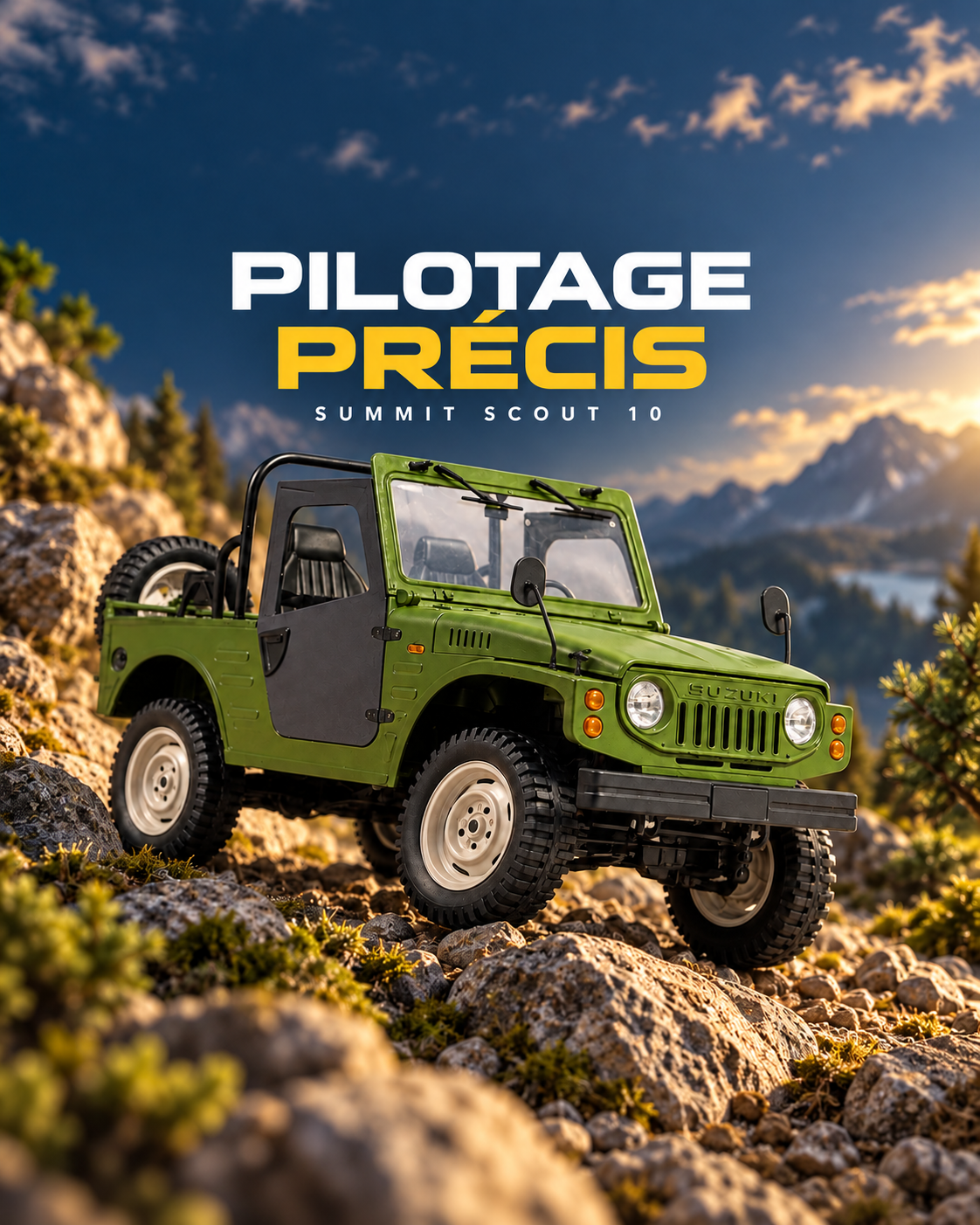 Voiture télécommandée crawler 1/10 – Summit Scout 10 — speed — Gift Mello