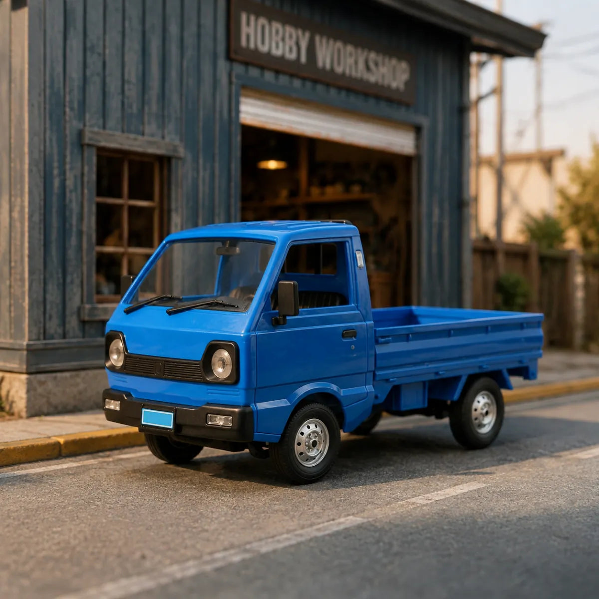 WPL D12 Kei Truck RTR — voiture RC route 1/10 — mise en situation miniature — Gift Mello