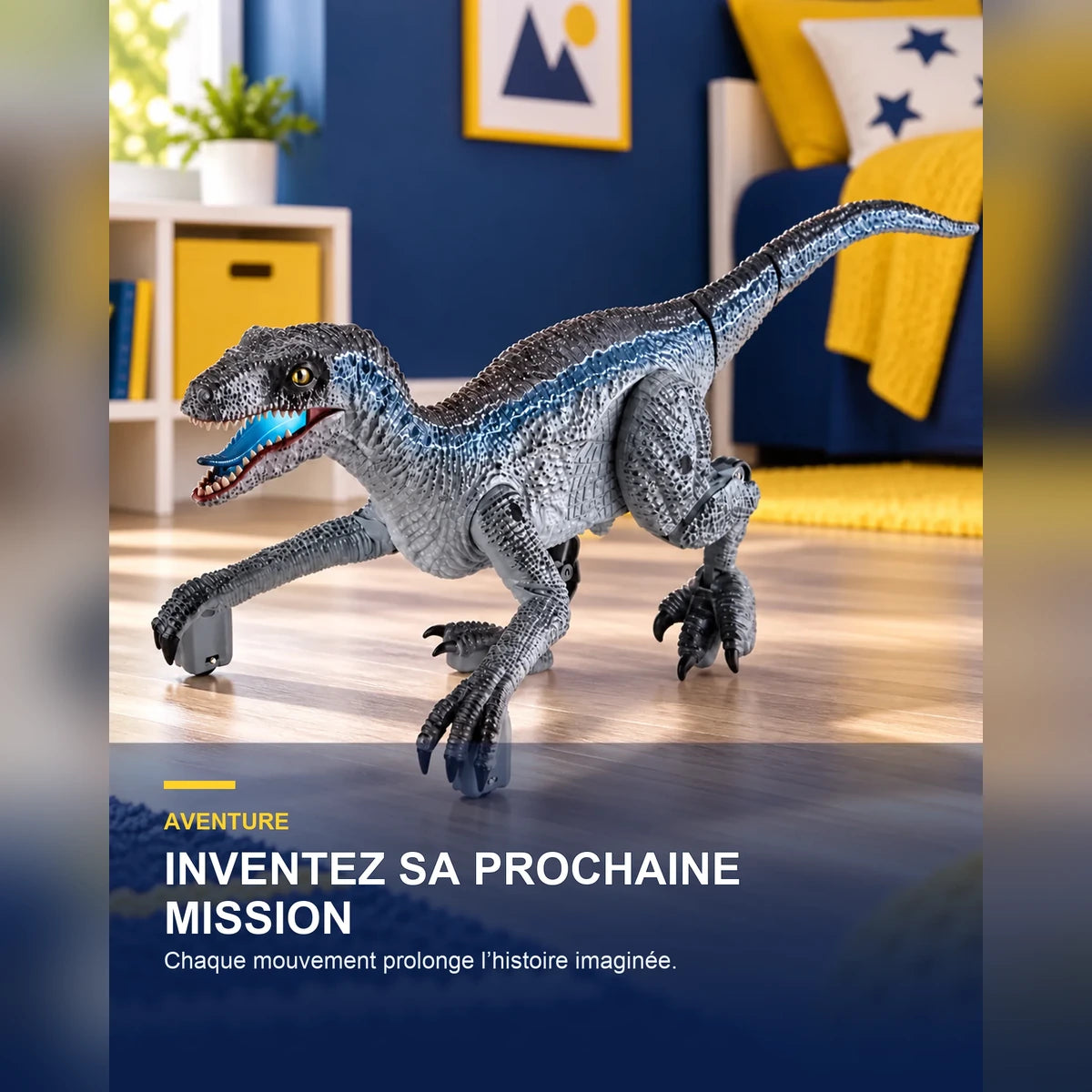 Dinosaure robot télécommandé – CyberRex Motion — fonctionnalité 2