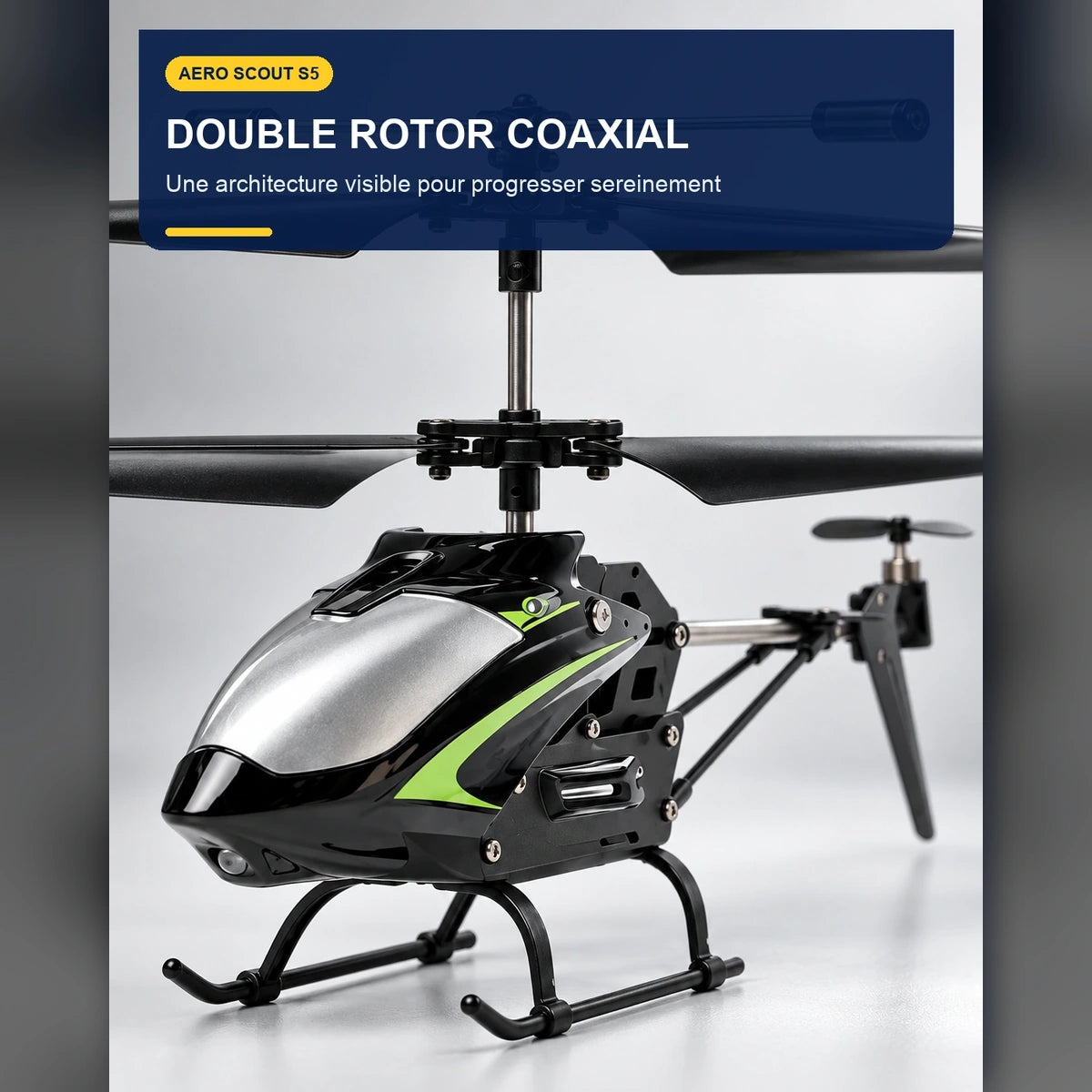 Hélicoptère télécommandé débutant – Aero Scout S5 — fonctionnalité 2