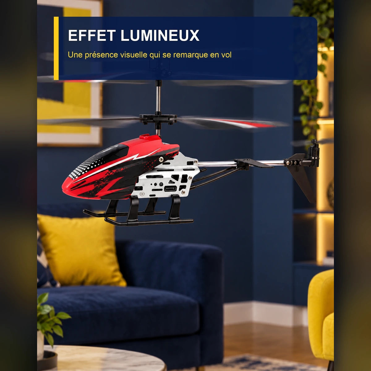 Hélicoptère télécommandé lumineux – Neon Flight J9 — fonctionnalité 2