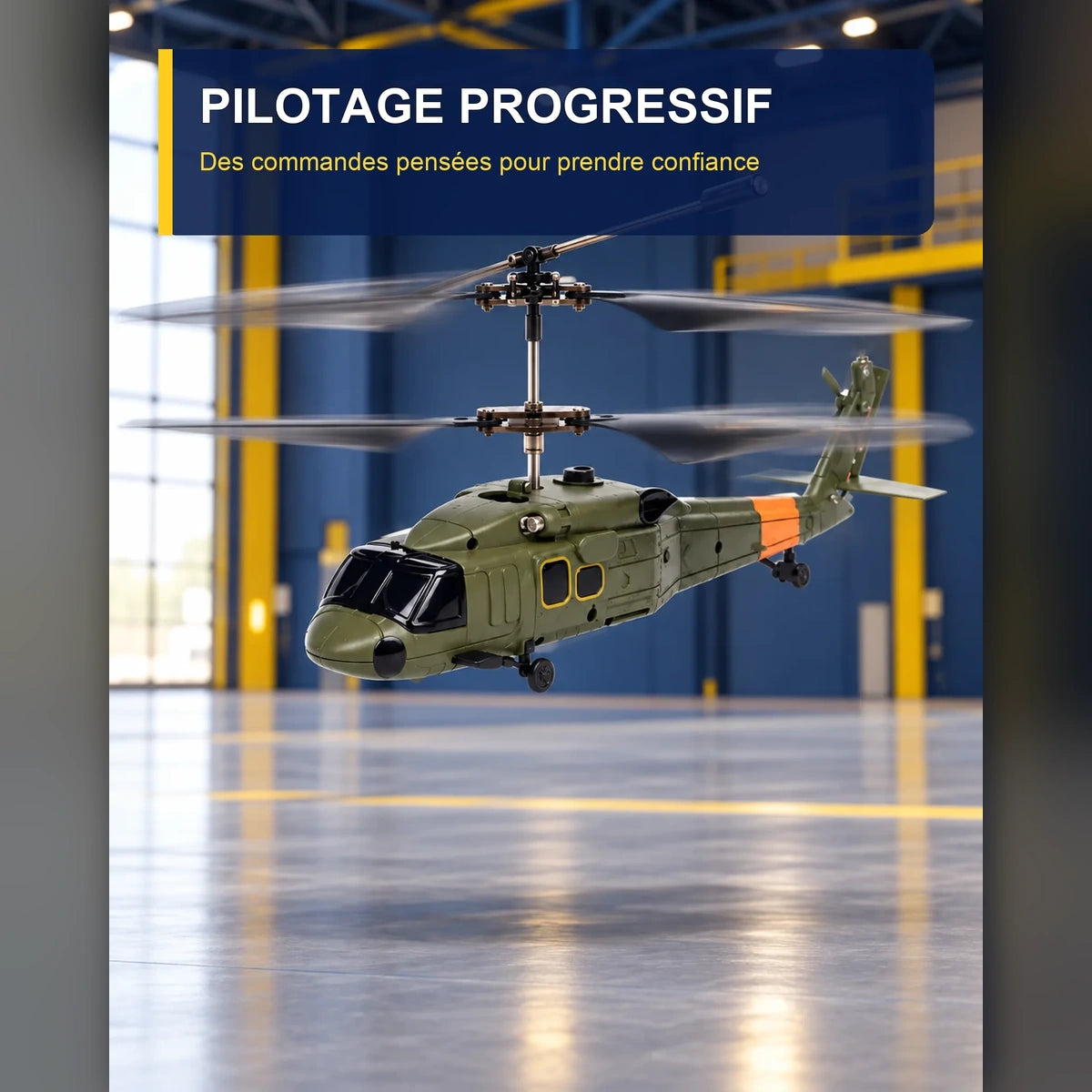 Hélicoptère télécommandé militaire – Desert Hawk H2 — fonctionnalité 1
