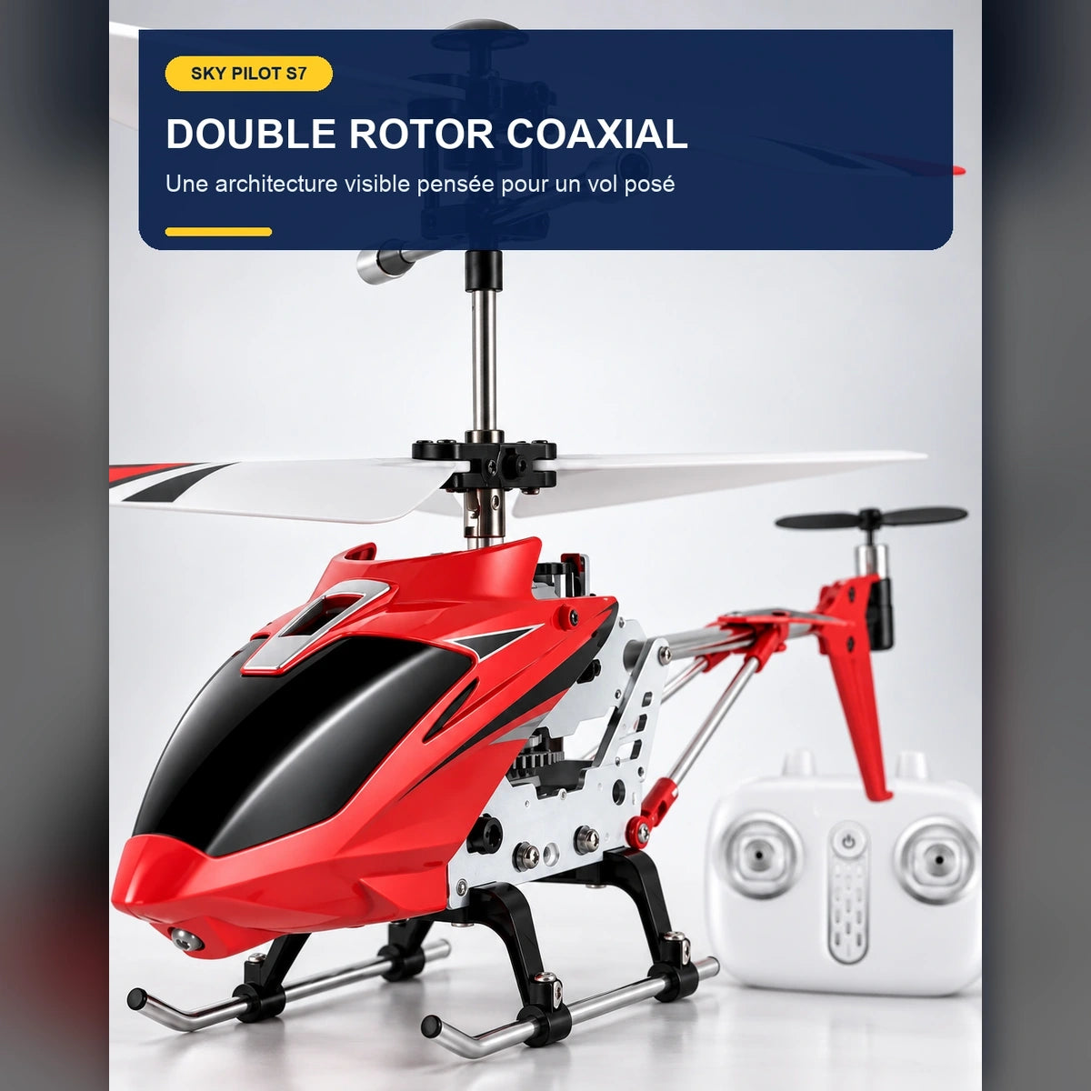 Hélicoptère télécommandé stable – Sky Pilot S7 — fonctionnalité 2