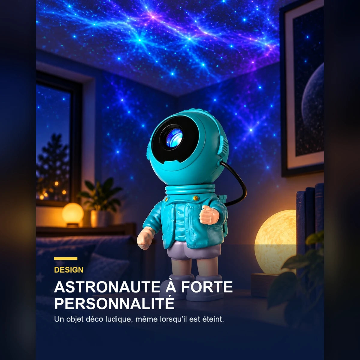 Projecteur ciel étoilé à motifs – CosmoMint — fonctionnalité 2