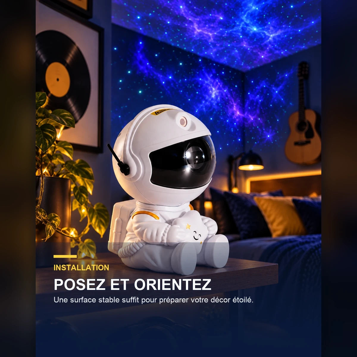 Projecteur ciel étoilé décoratif – StarRiff — fonctionnalité 1