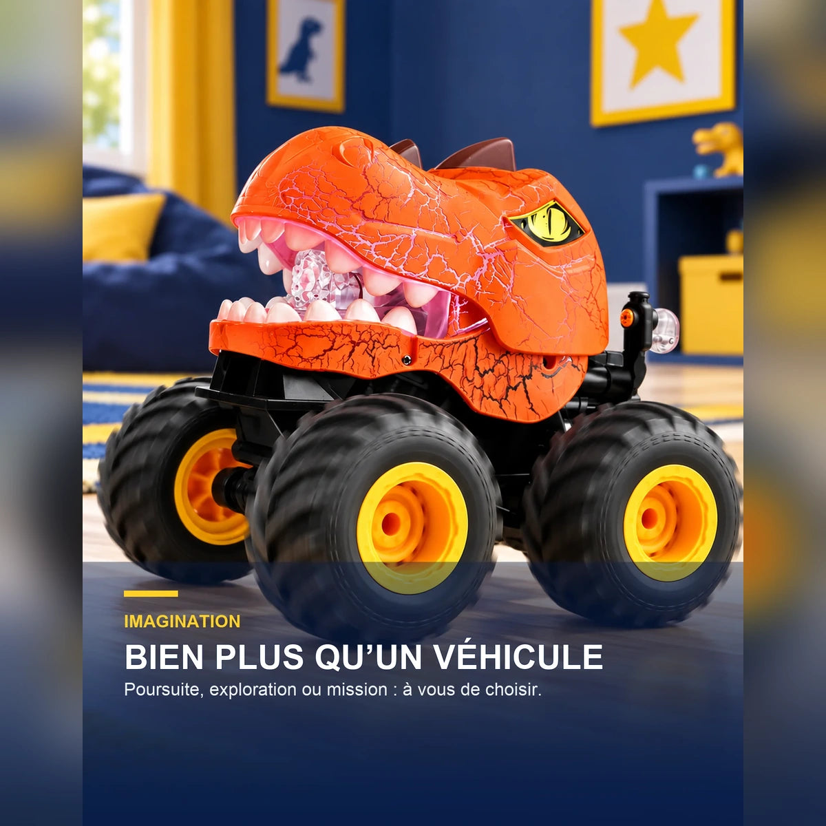 Voiture dinosaure télécommandée – DinoDash One — fonctionnalité 2