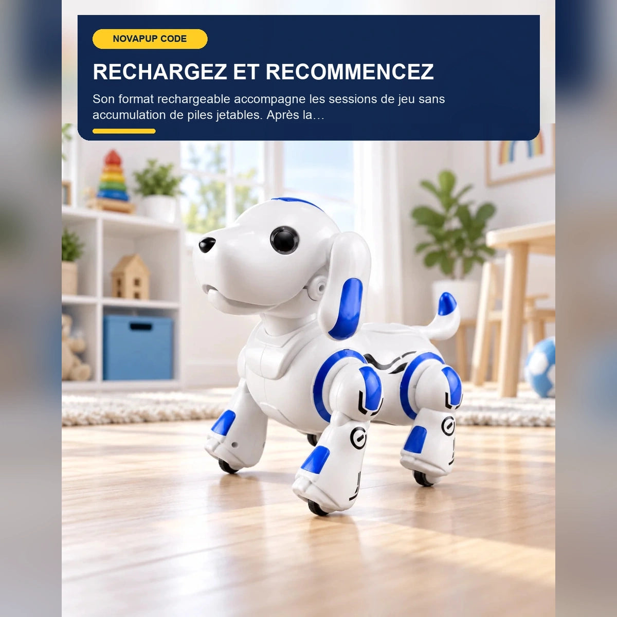 Chien robot programmable – NovaPup Code — fonctionnalité 2