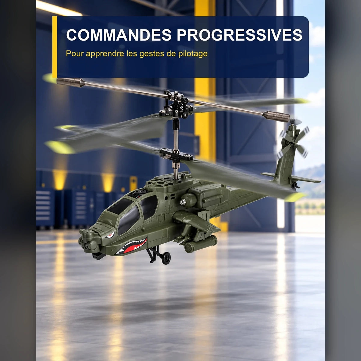 Hélicoptère télécommandé Apache – Storm G9 — fonctionnalité 1