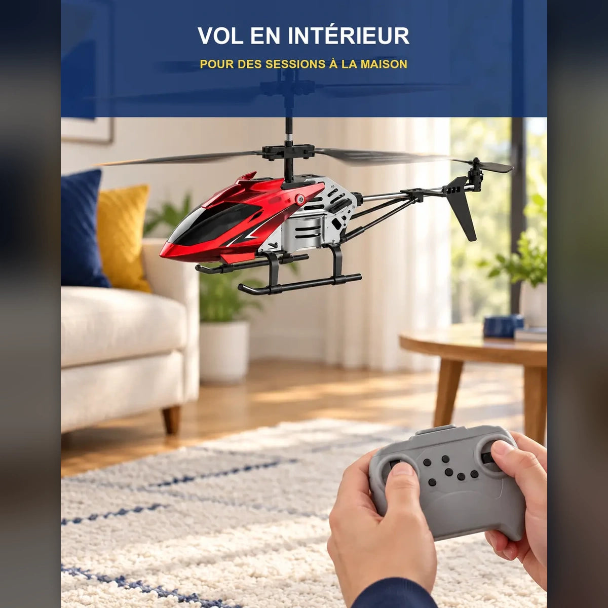 Hélicoptère télécommandé lumineux – Aurora Spin J6 — fonctionnalité 1